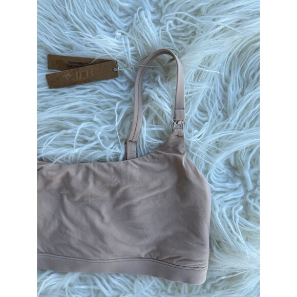 Skims Fits Everybody Maternity Nursing Bralette Clay Size Small - Picture 6 of 10